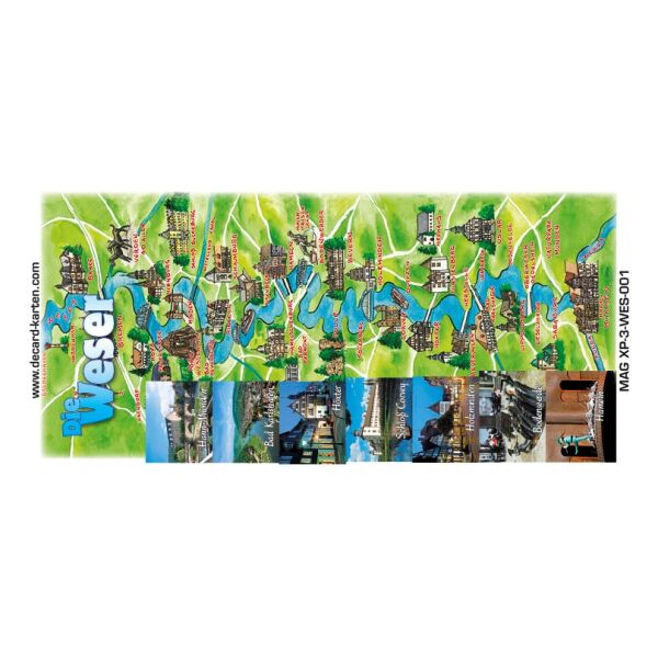 Weser Kühlschrankmagnete XL MAGNETE XP WESER Hameln