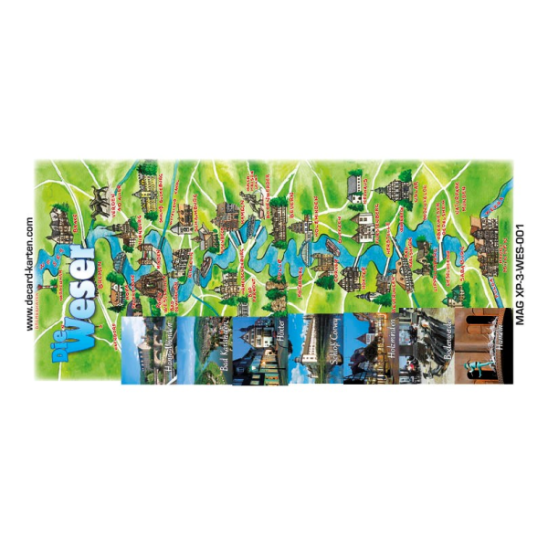 Weser Kühlschrankmagnete XL MAGNETE XP WESER Hameln