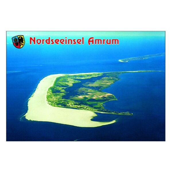 Insel Amrum Postkarte Ansichtskarte Luftaufnahme
