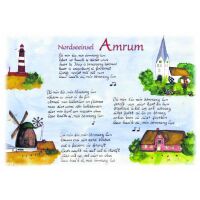 Insel Amrum Postkarte Ansichtskarte Liedtext