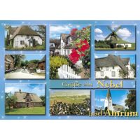 Insel Amrum Postkarte Ansichtskarte Grüße aus...