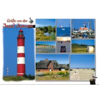 Insel Amrum Postkarte Ansichtskarte Grüße von...