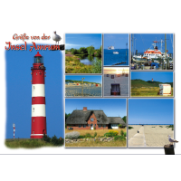 Insel Amrum Postkarte Ansichtskarte Grüße von...