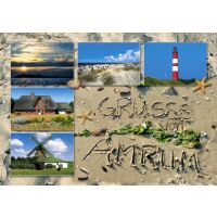 Insel Amrum Postkarte Ansichtskarte Maritime...