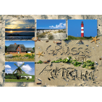 Insel Amrum Postkarte Ansichtskarte Maritime...
