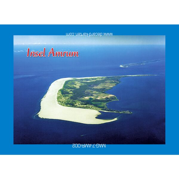 Insel Amrum Kühlschrankmagnete Luftaufnahme