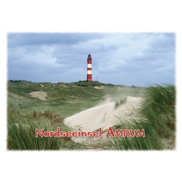 Nordseeinsel Amrum Kühlschrankmagnete Düne Leuchtturm