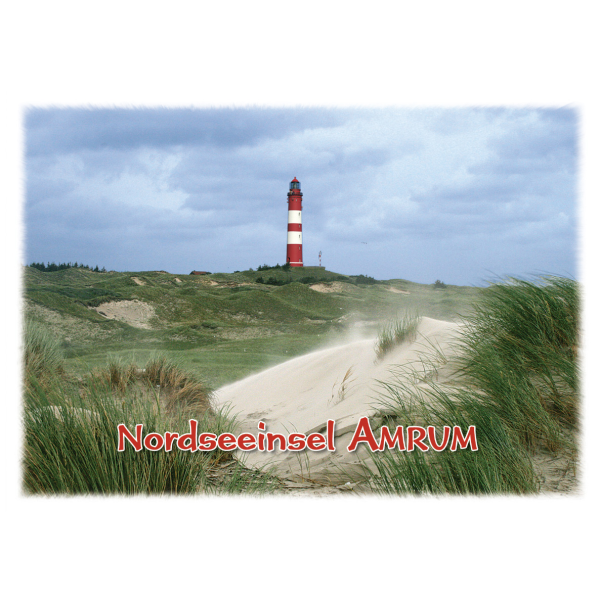 Nordseeinsel Amrum Kühlschrankmagnete Düne Leuchtturm
