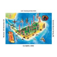Insel Amrum Kühlschrankmagnete Landkarte mit Bildern