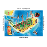 Insel Amrum Kühlschrankmagnete Landkarte mit Bildern