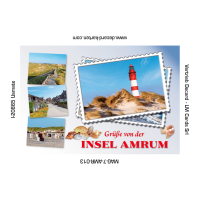 Insel Amrum Kühlschrankmagnete Grüße von...