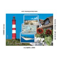 Insel Amrum Kühlschrankmagnete Briefmarken 5 Motive