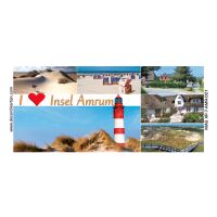 Insel Amrum Kühlschrankmagnete XL I love Insel Amrum