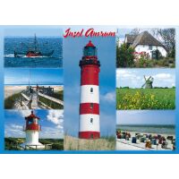 Insel Amrum Tischset Robben Leuchtturm