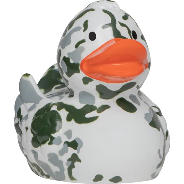 Tarnflecken weiß Armee Bundeswehrente Berufsente Quietscheente Badeente ca. 8 cm gross