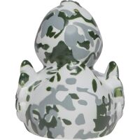 Tarnflecken weiß Armee Bundeswehrente Berufsente Quietscheente Badeente ca. 8 cm gross
