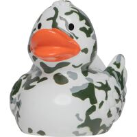 Tarnflecken weiß Armee Bundeswehrente Berufsente Quietscheente Badeente ca. 8 cm gross