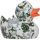 Tarnflecken weiß Armee Bundeswehrente Berufsente Quietscheente Badeente ca. 8 cm gross