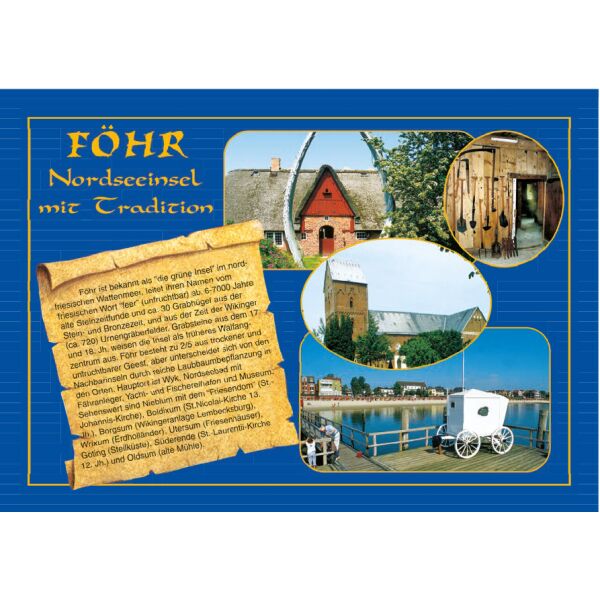 Insel Föhr Postkarten Nordseeinsel mit Tradition