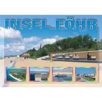 Insel Föhr Postkarten 5 Bilder Fähre Promende