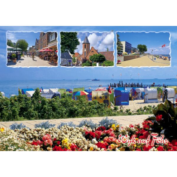 Insel Föhr Postkarten Wyk auf Föhr 4 Bilder