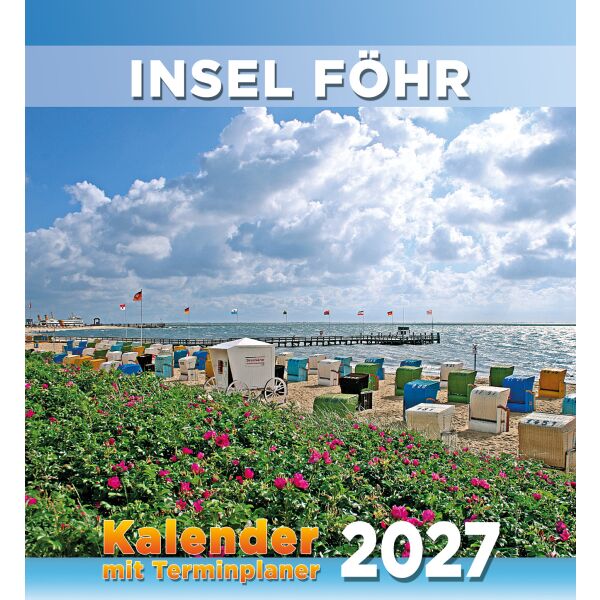 Insel Föhr Wandkalender 2027 mit Terminplaner 2027 22 x 24 cm