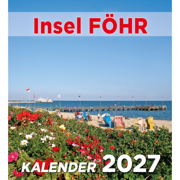Insel Föhr Tischkalender 2027 9,5 x 10,5 cm