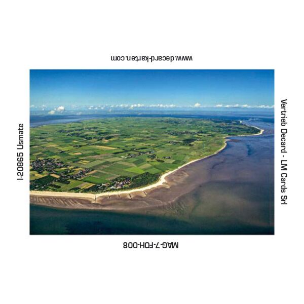 Insel Föhr Kühlschrankmagnete Luftaufnahme