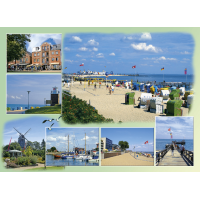 Insel Föhr Tischset Wyk auf Föhr Hafen...