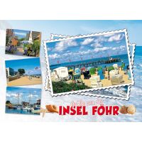 Insel Föhr Tischset Grüße von der Insel...