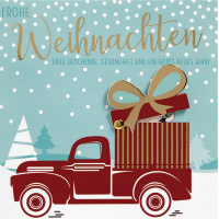 Weihnachten Quadratische Glückwunschkarte mit...