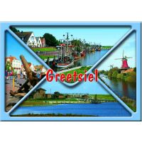 Greetsiel Postkarten Briefumschlag Windmühle Hafen