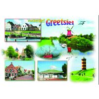 Greetsiel Postkarten Fischdorf Greetsiel Leuchtturm...