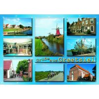 Greetsiel Postkarten Kirche Grüße aus Greetsiel