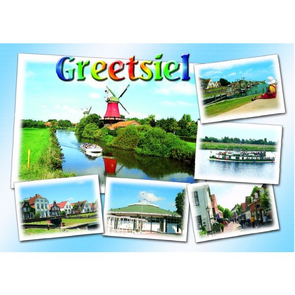 Greetsiel Postkarten 6 Bilder Fähre Innenstadt