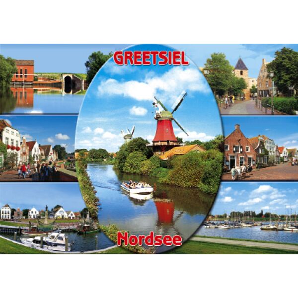 Greetsiel Postkarten Nordsee Windmühle Hafen