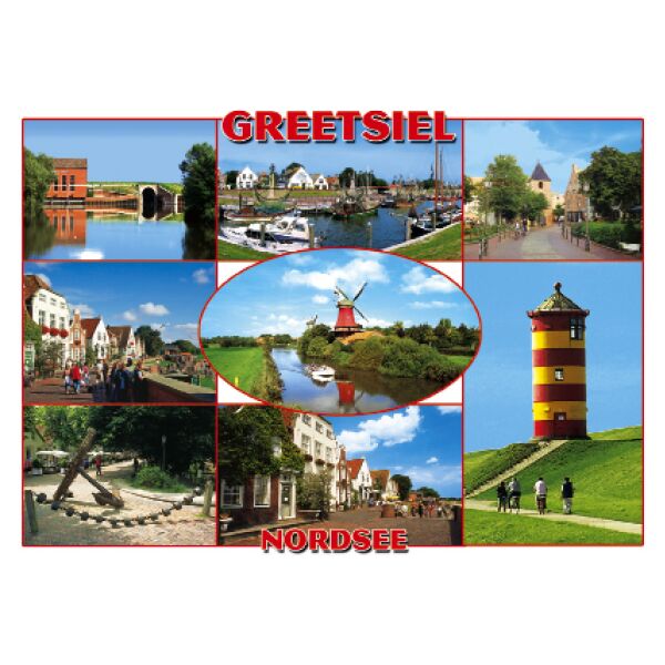 Greetsiel Postkarten Nordsee Leuchtturm Windmühle Aussichtsplattform