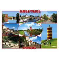 Greetsiel Postkarten Nordsee Leuchtturm Windmühle...