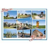 Greetsiel Postkarten Spielplatz Leuchtturm Kirche Hafen