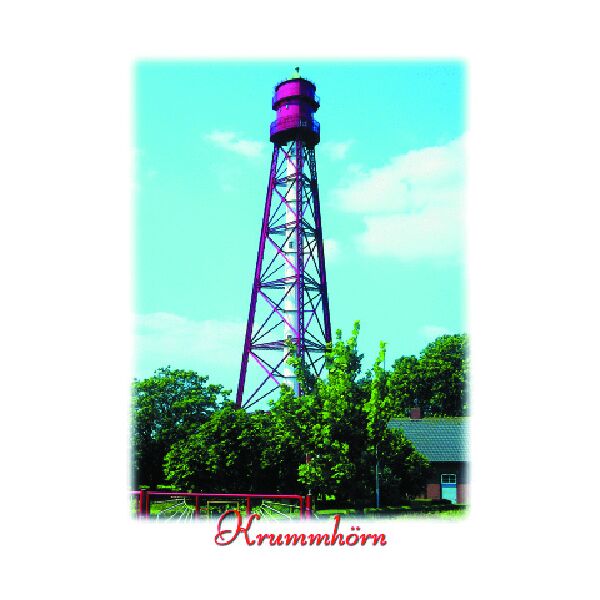 Krummhörn Postkarten Leuchtturm Campen