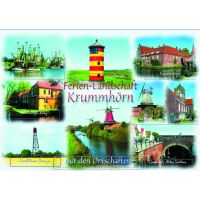 Krummhörn Postkarten Ferien Landschaft Burg Museum...