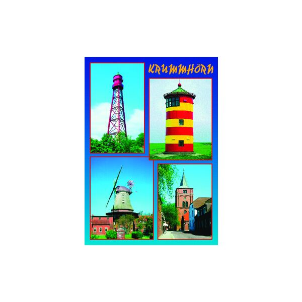 Krummhörn Pewsum Postkarten Leuchttürme Kirche Windmühle