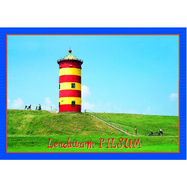 Pilsum Postkarten Leuchtturm Pilsum Querformat