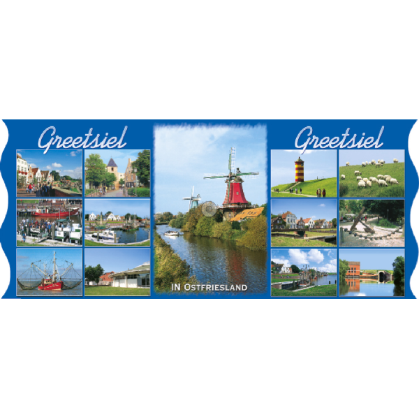Greetsiel in Ostfriesland Bedruckte Tassen Leuchtturm Windmühlen Hafen