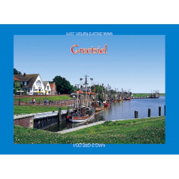 Greetsiel Kühlschrankmagnet Hafen Boote ohne Wolken