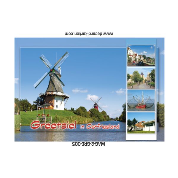 Greetsiel in Ostfriesland Kühlschrankmagnete Windmühle Kirche