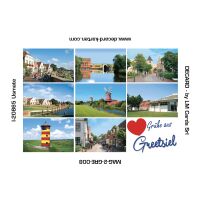 Greetsiel Kühlschrankmagnete Herz Grüße...