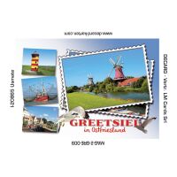 Greetsiel Kühlschrankmagnete Briefmarke...