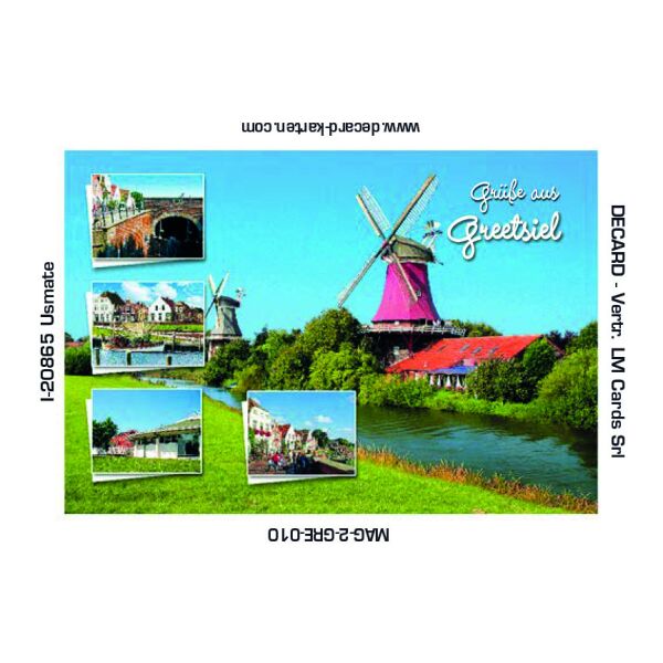 Greetsiel Kühlschrankmagnete  Grüße aus Greetsiel Windmühlen