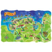 Ostfriesische Inseln Kühlschrankmagnete ABS Nordsee...